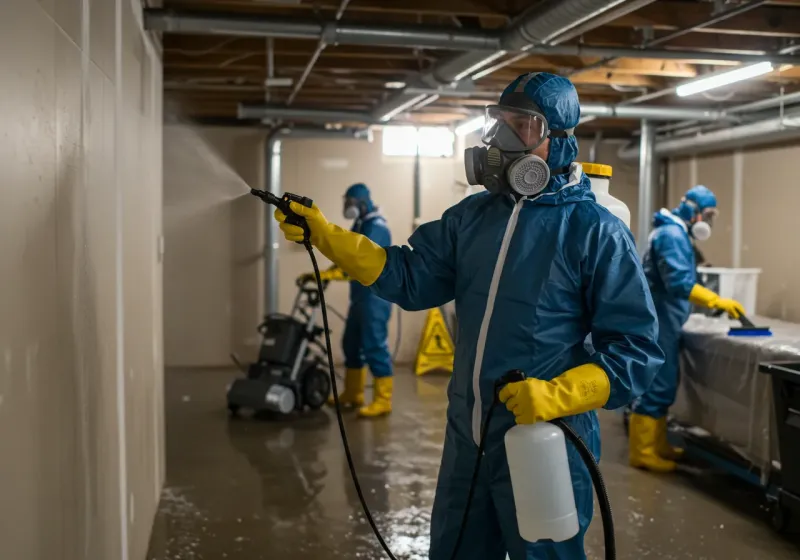 Basement Sanitization and Antimicrobial Treatment process in Boise, ID